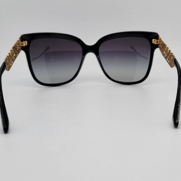 Dolce & Gabbana DG4212 501/8G Black Gold Frame Grey Gradient Lens Sunglasses main image 12